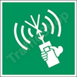 ISO 7010 Sticker Tweeweg VHF Radio E051