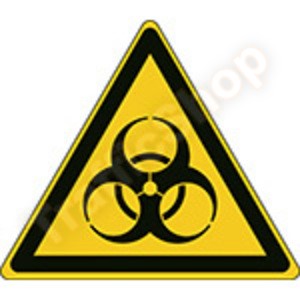ISO 7010 Sticker Biologisch Besmettingsgevaar W009