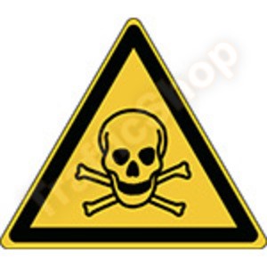 ISO 7010 Sticker Giftige Stoffen W016