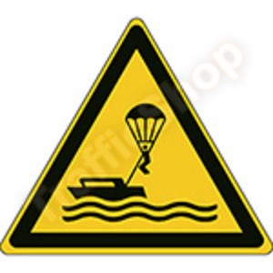 ISO 7010 Sticker Parasailing W063